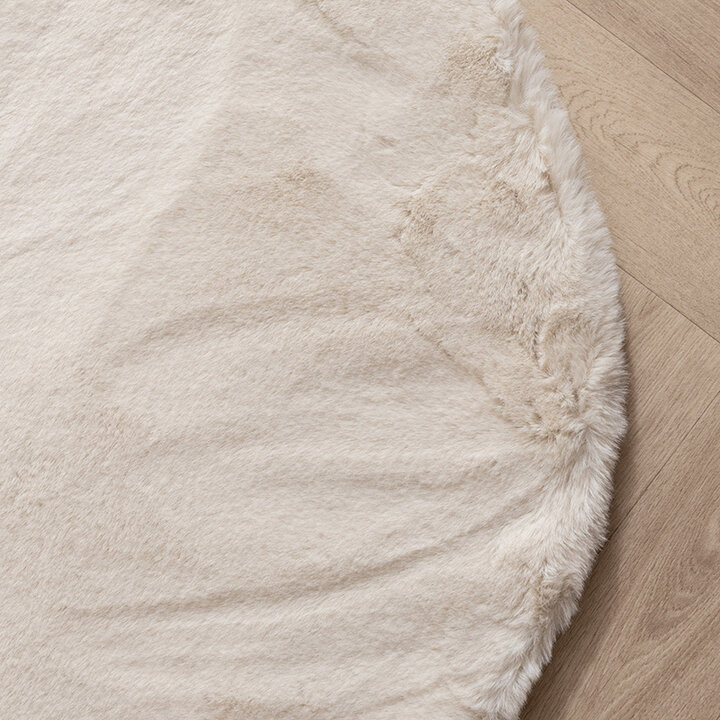 Zacht hoogpolig vloerkleed - Comfy Supreme Ripple Creme