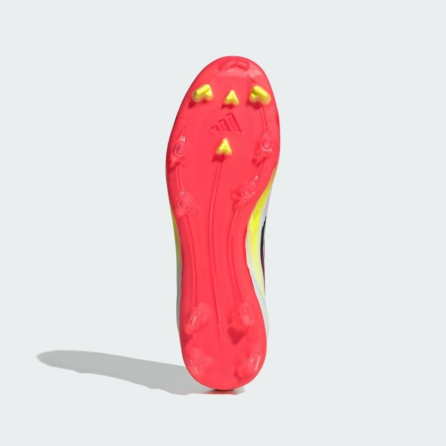 adidas F50 League Laceless FG/AG Pure Victory - Blanc/Noir/Jaune