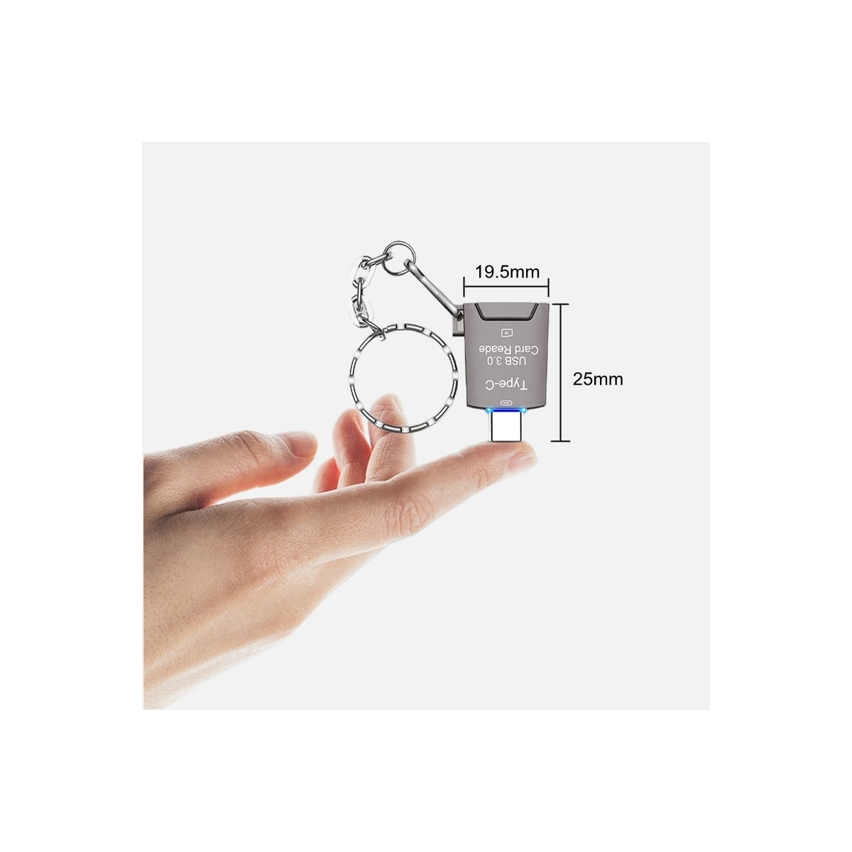 NÖRDIC USB-C 3.0 Kortleser MicroSD UHS-I