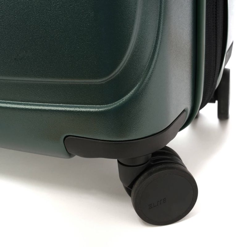 Valise rigide Pure mate Extensible 65 cm Vert foncé
