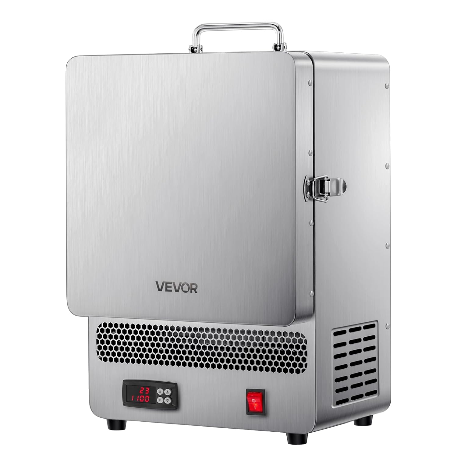 VEVOR Tisch-Schmelzofen 1500 W leistungsstarker elektrischer Ofen 1200 ℃ maximale Temperatur, Goldschmelzofen aus Edelstahl für Wachsguss Ton-DIY Metalltemperierung Glasieren auf Keramik, Silber