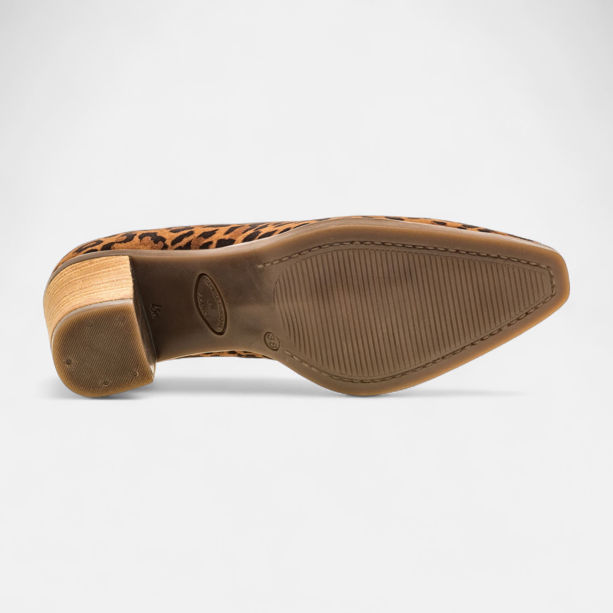 Escarpins à talon Femme en cuir camel
