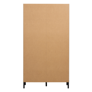 WOOOD Kledingkast Xina wolkengrijs 202x110x55 cm
