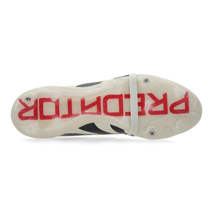 adidas Predator Elite Fold-over Tongue FG Champagne - Blanc/Noir/Pure Ruby
