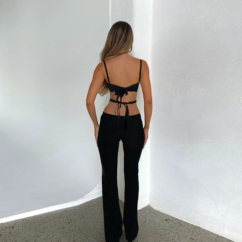 Femme Cradle - Spaghettibandjes Jumpsuit met Uitsnijdingen