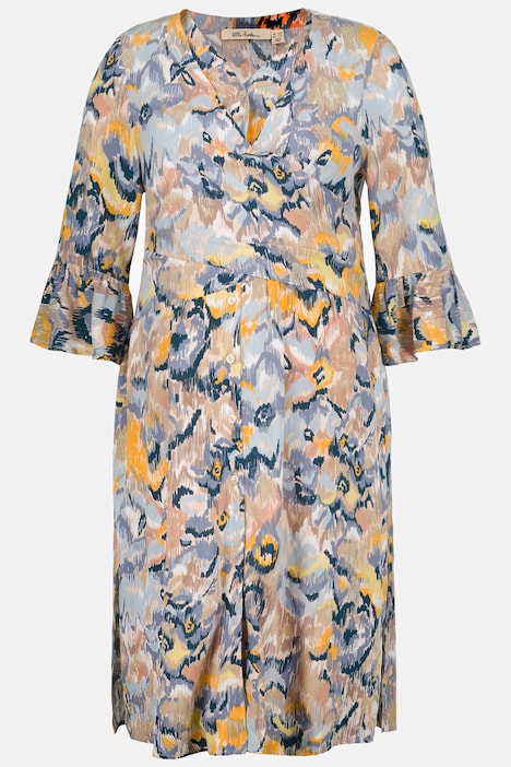 Bellieva-Midikleid, Stillfunktion, Blüten, 3/4-Arm