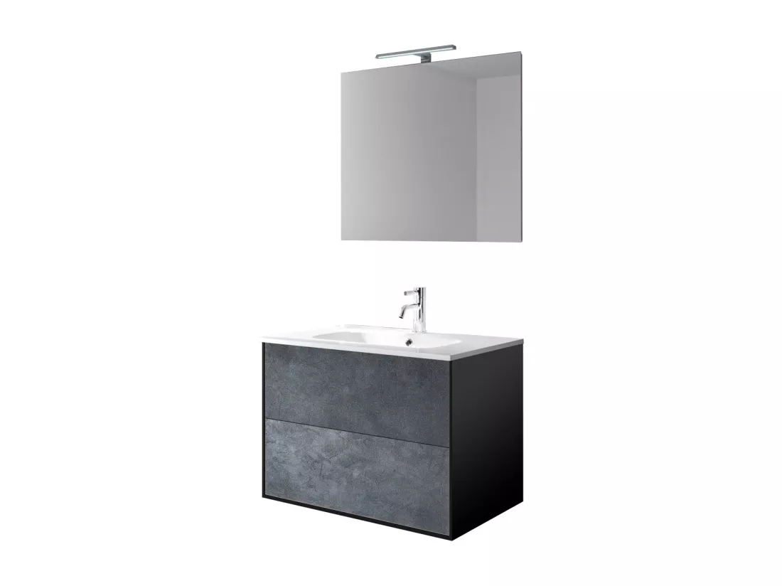 Ensemble de salle de bain 4 pièces IGEA blue pierre