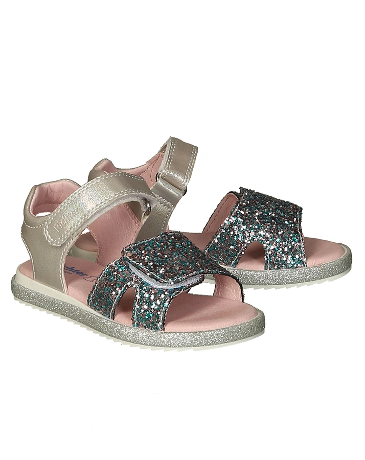 Sandalen GLITTER CHIC in silber