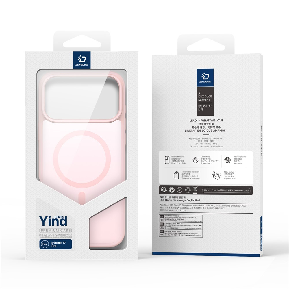 iPhone 17 Pro MagSafe Hybrid Hardcase Hülle mit TPU Bumper - Rosa