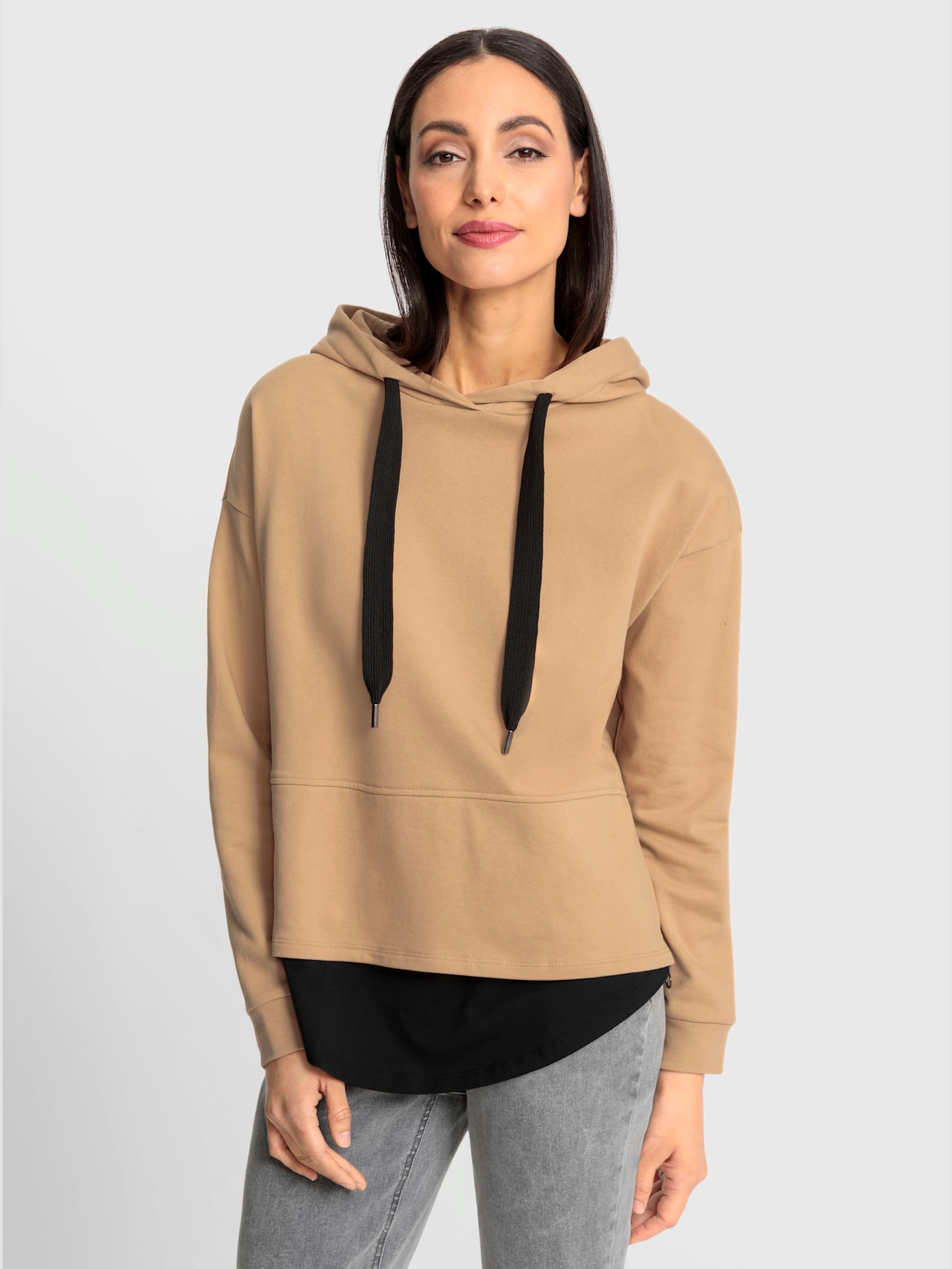 Sweat-shirt aspect 2 en 1 tendance