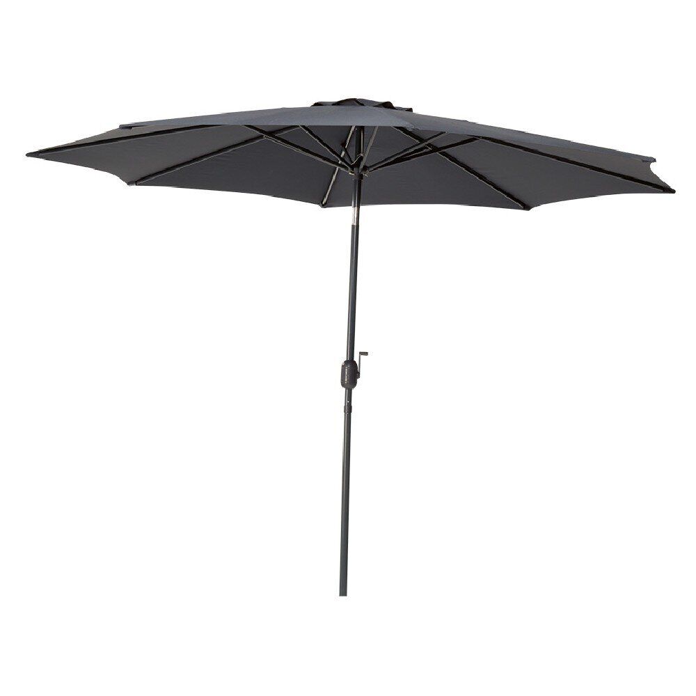 Parasol centré rond CUBA gris
