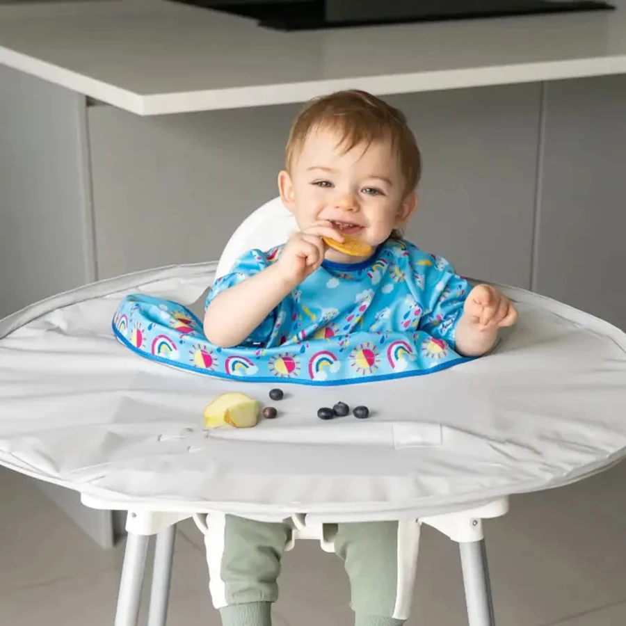 TidyTot Lätzchen Tidy Tot Zusatz Kurzarm Lätzchen für Starter-Sets SonneRegenbogen