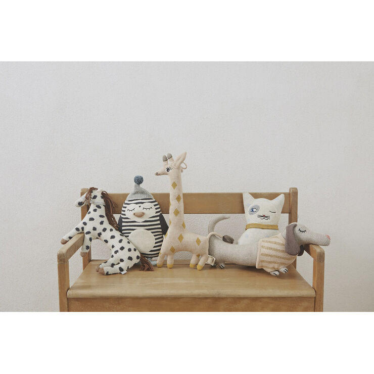 OYOY MINI Darling Cushion - Baby Guggi Giraffe Rose / amber