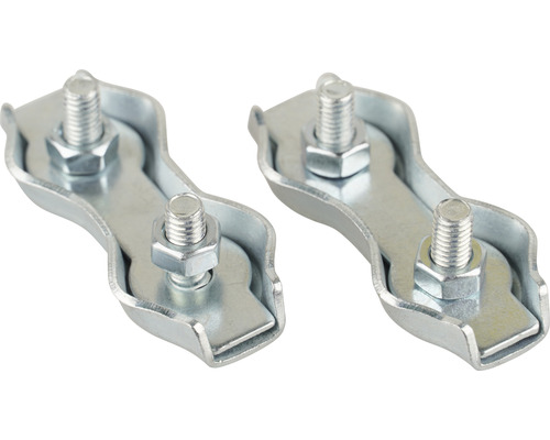 Duplexklem 4-6 mm verzinkt 2 stuks