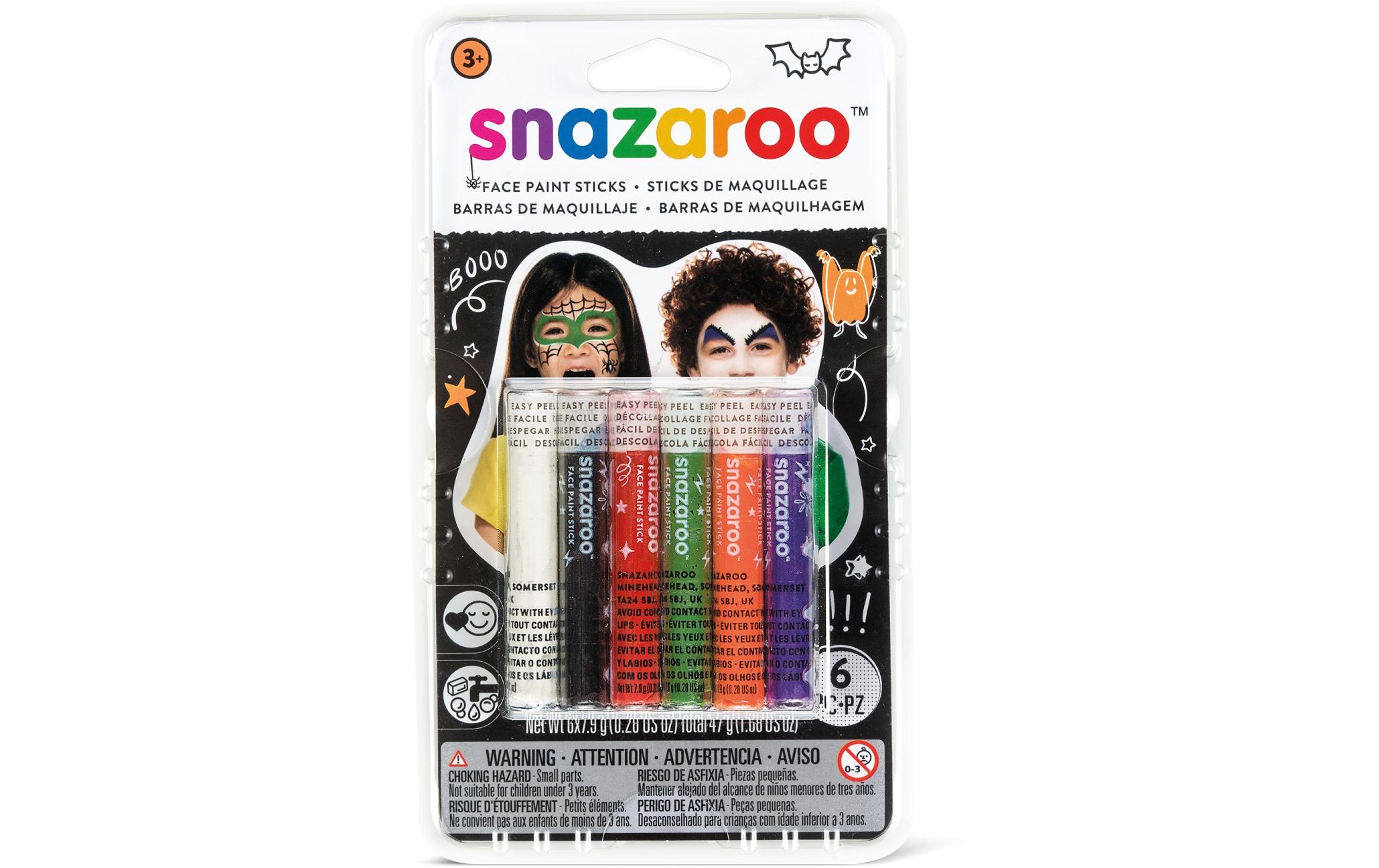 Zubehör Schminkstifte Halloween, 6 StückSchminkfarbe für Körper und Gesicht