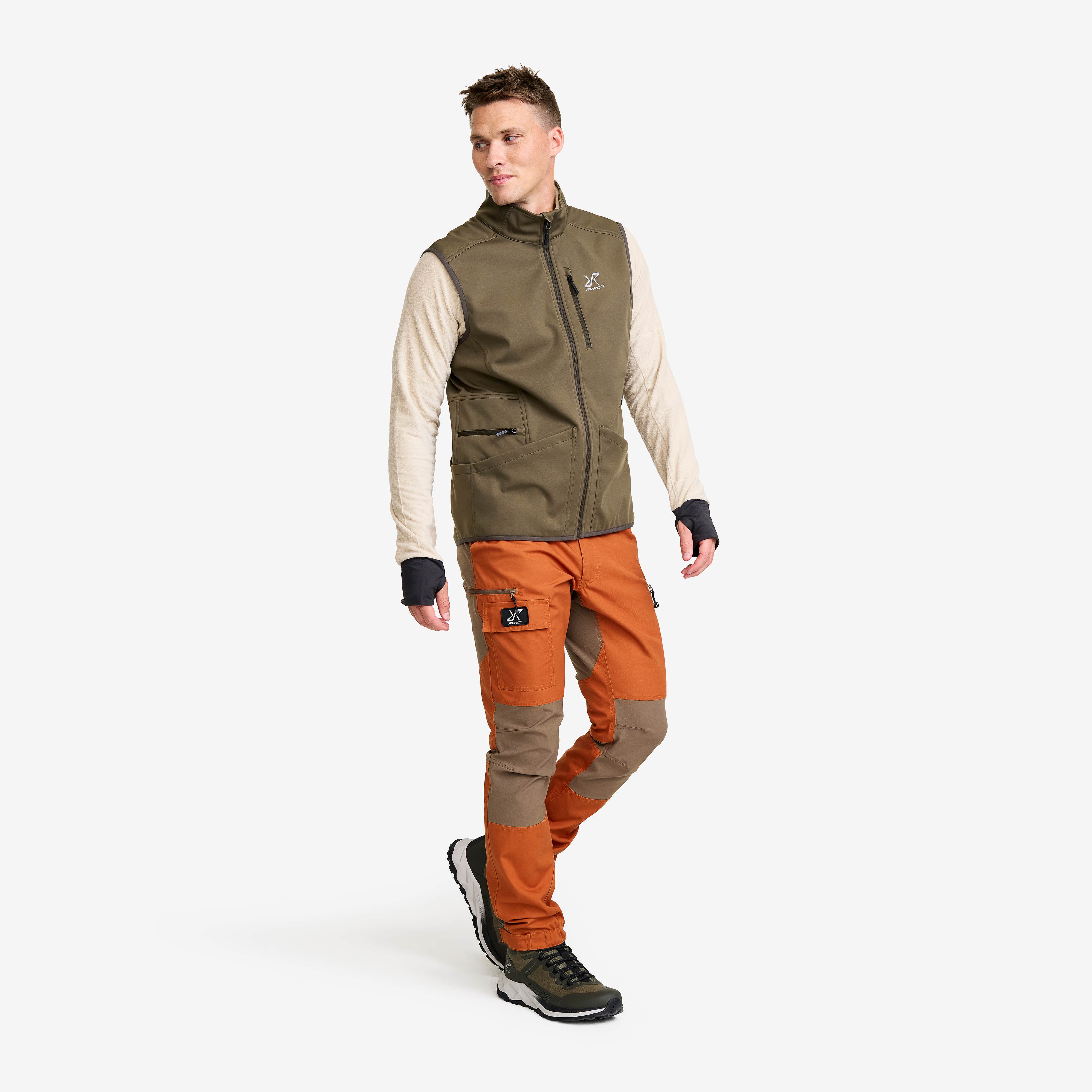 Responder Softshell Vest Herre Light Moss Gray