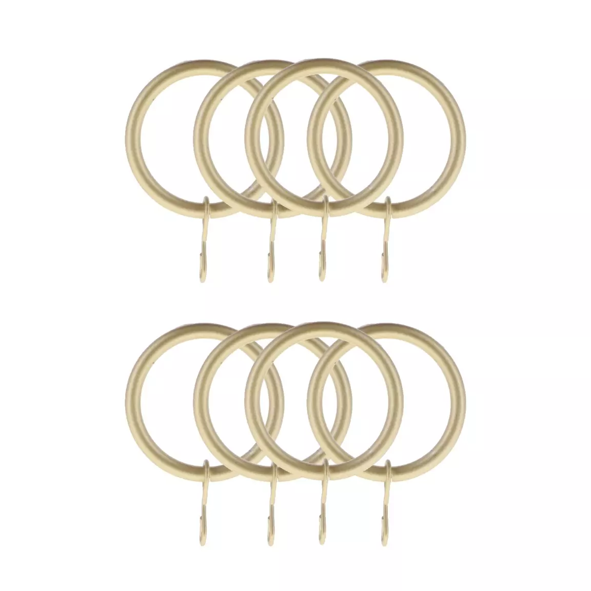Lot de 8 anneaux tringle rideau (D20 mm) Jim Or