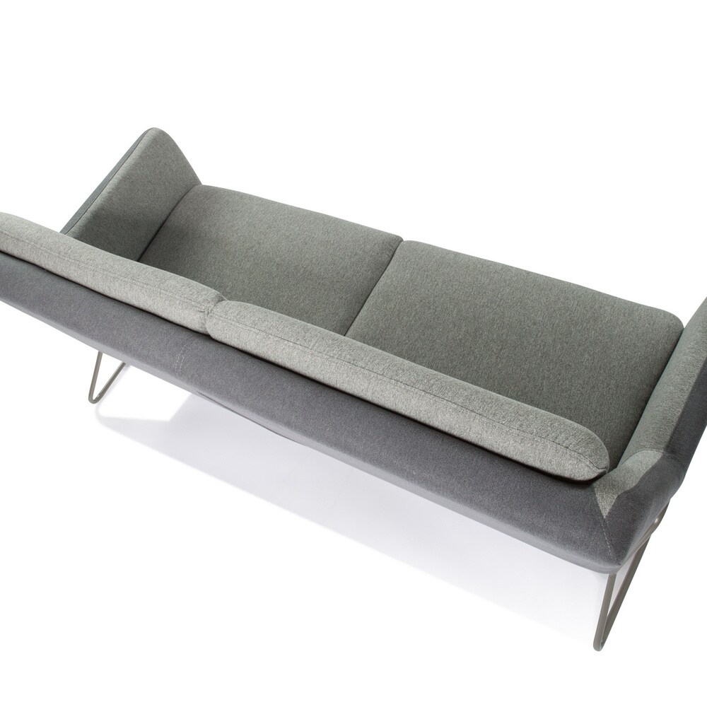 Lounge Sofa LAGUN Stoff mit Armlehnen hjh OFFICE