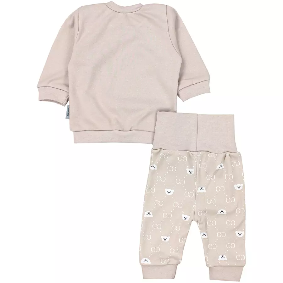 TupTam Baby Mädchen Langarmshirt Babyhose Outfit 2teilig beige Modell 1