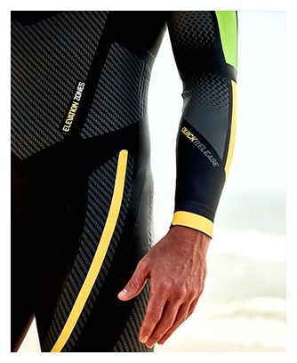 Combinaison Néoprène Tyr Hurricane Cat 5 Noir/Vert/Jaune Homme