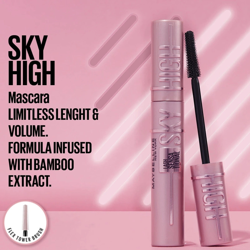 Maybelline Lash Sensational Sky High Mascara DUO 2 x 7,2 ml - Very Black