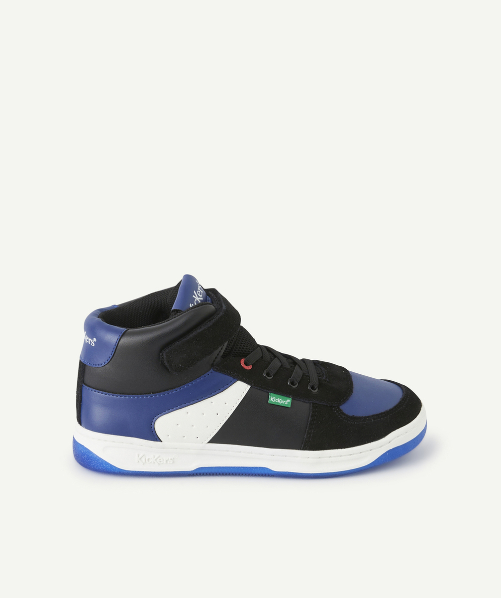 KICKERSBASKETS KICKALIEN GARÇON NOIR BLEU BLANC