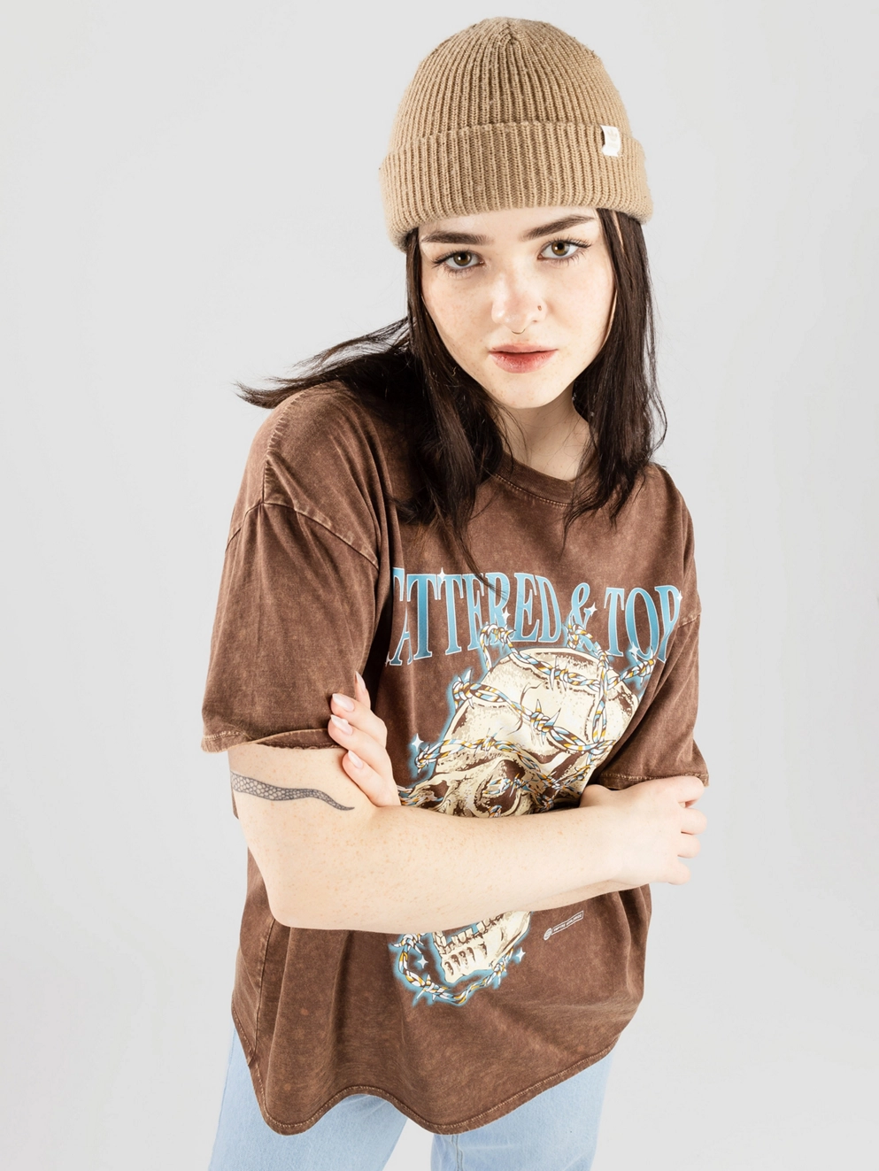 Empyre Julien T-Shirt shopping bag mineral wash