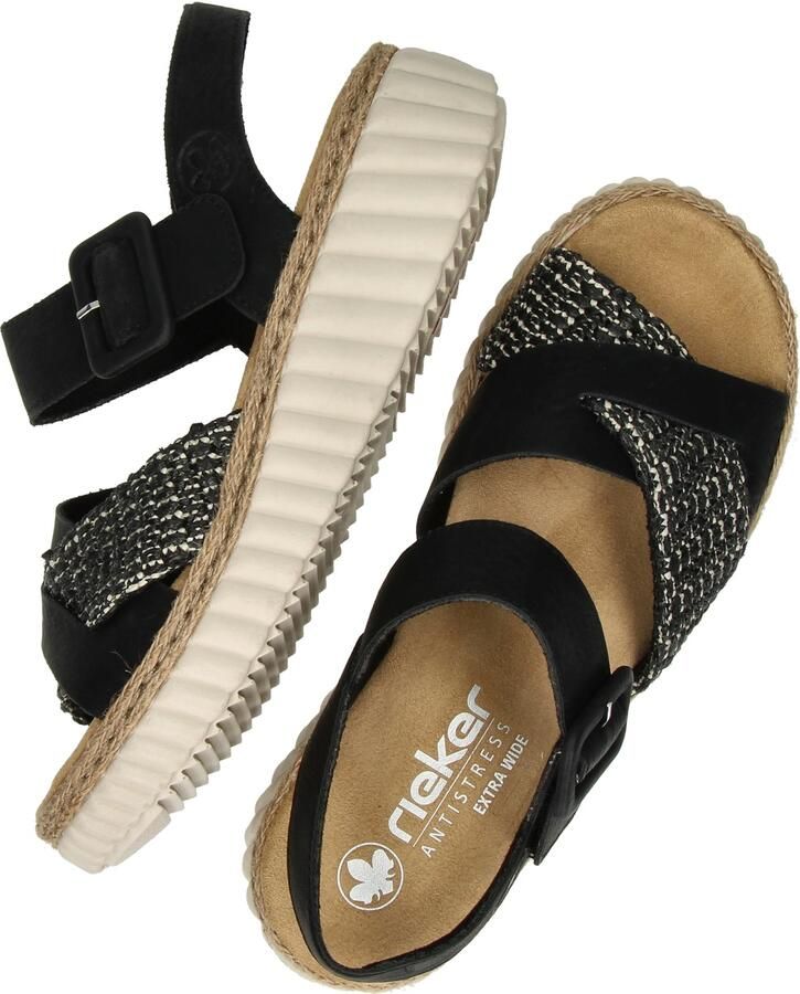 Rieker Sandalen met sleehak Sandalen