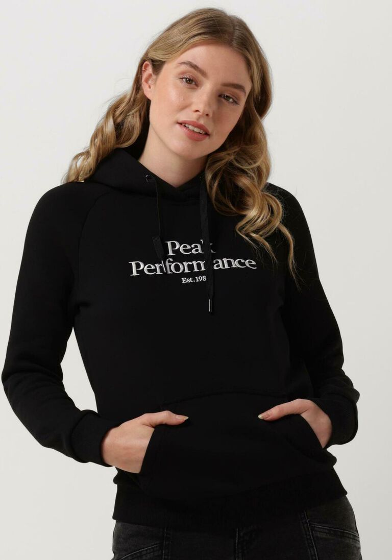PEAK PERFORMANCE zwarte peak performance trui w original hood