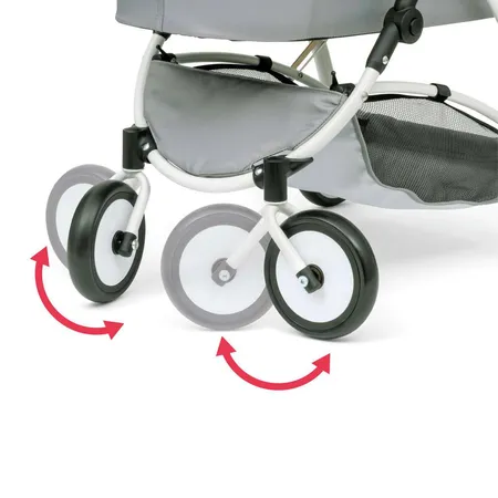 Ravensburger Puppenwagen Spin Grau mit Schwenkrädern