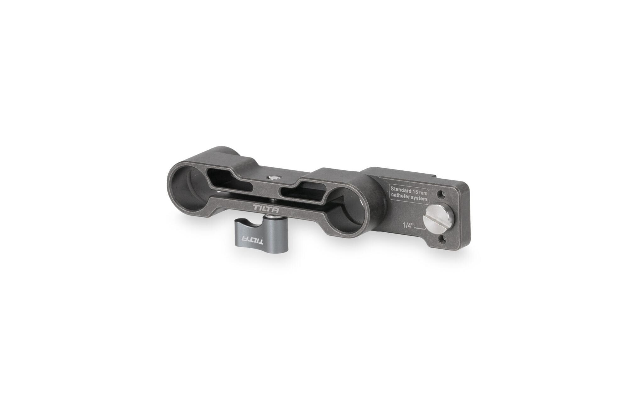 15 mm Rod Holder for BMPCC 6K Pro/G2 - Tactical GrayZur Unterstützung von 15 mm Stangen bei der Verwendung des Batteriegriffs im Half Cage Setup