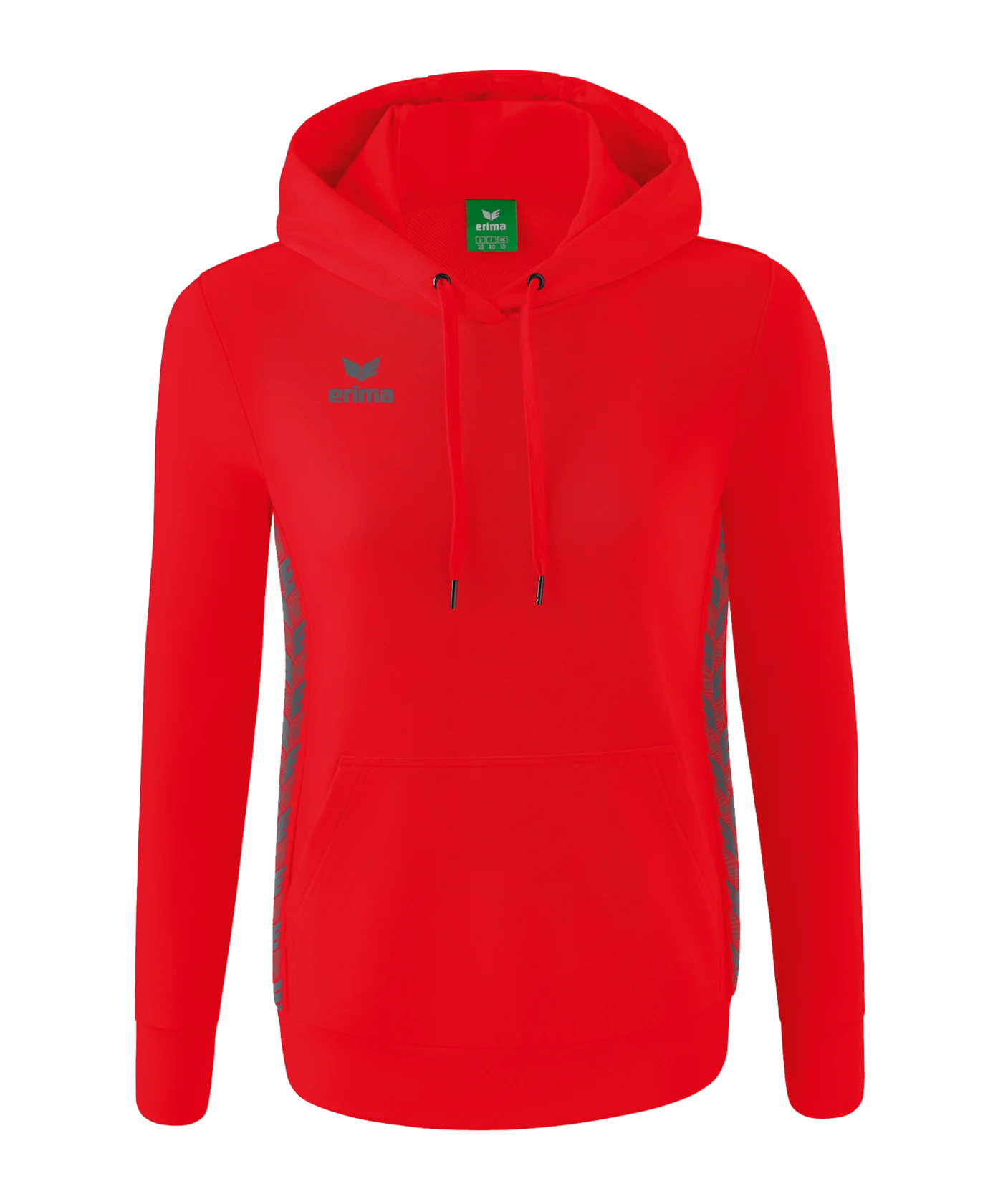 Erima Team Essential Hoody Damen Rot Grau