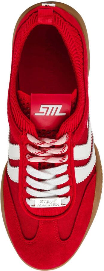 Steve Madden Biscotti sneakers rood wit