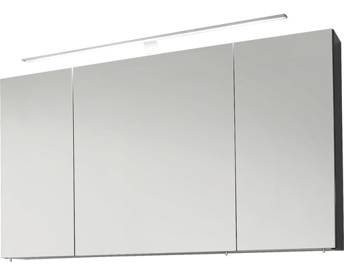 Marlin badkamerspiegelkast, 120 x 17,5 x 68,2 cm, antraciet, 3-deurs, LED, IP20