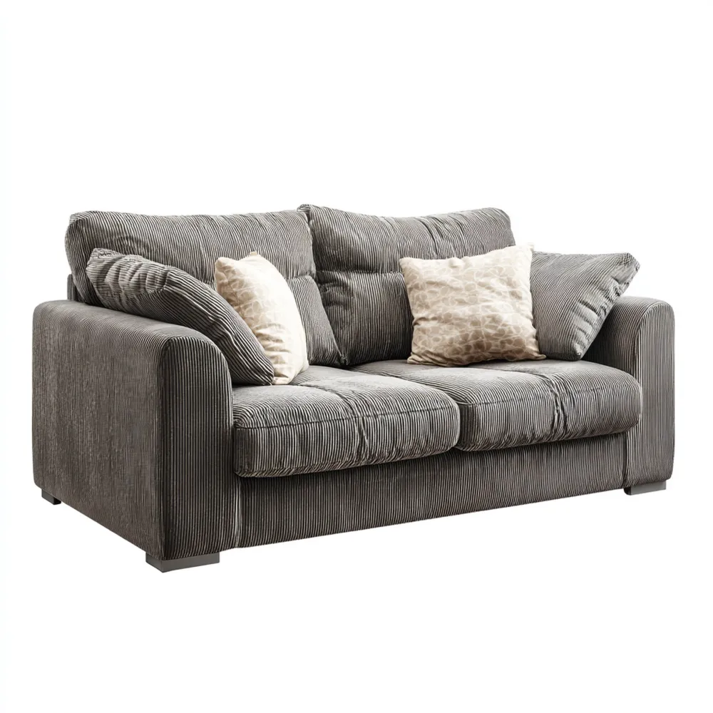 2-Sitzer-Sofa Cordstoff 150x90x85 cm - Dunkelgrau - Modernes Design