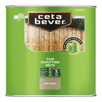 CetaBever Schuttingbeits transparant grey wash 2,5 liter