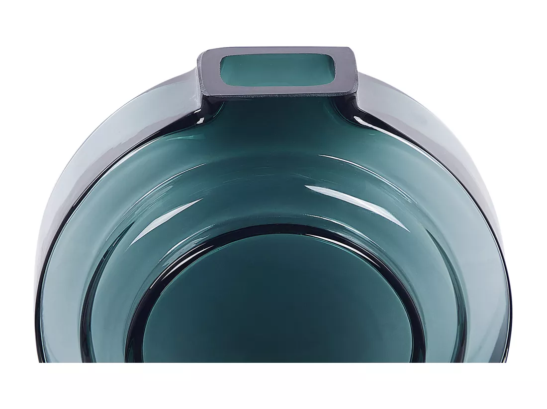 Vase à fleurs KAPELI Verre 15 cm Turquoise