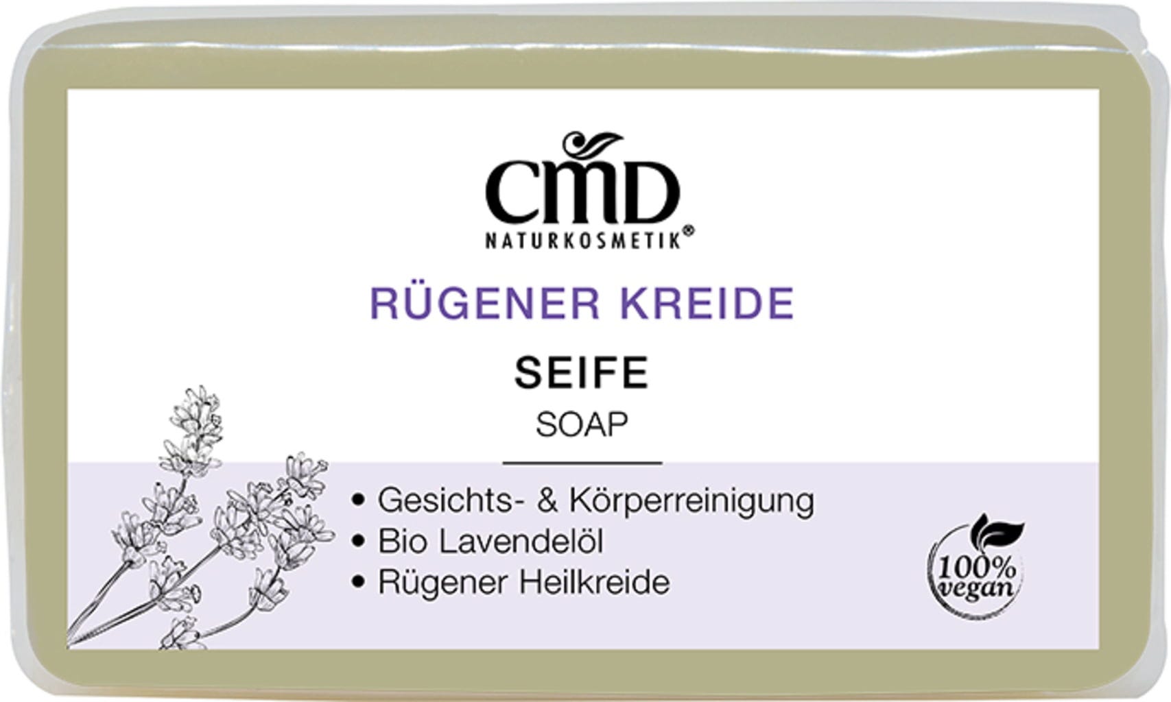 CMD Naturkosmetik  Rügener Kreide Seife, 100 g