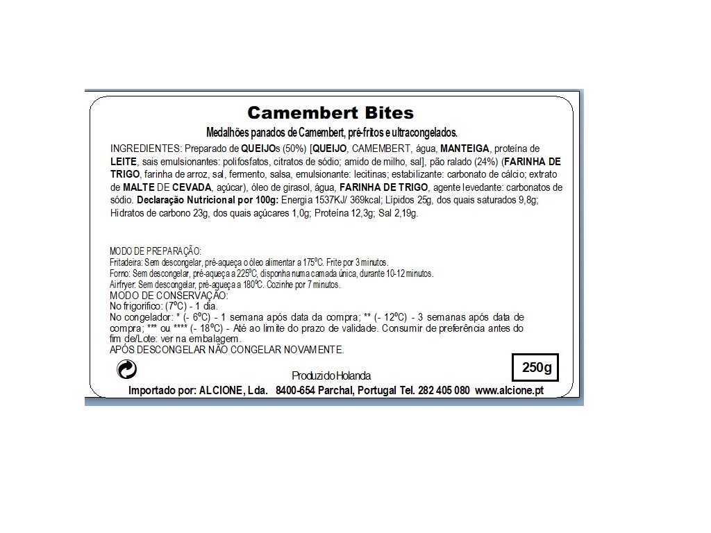 CAMEMBERT BITES LEDUC 250G