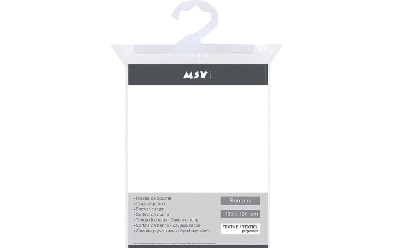 MSV Duschvorhang »Romana, Weiss, Polyester« Breite 180 cm