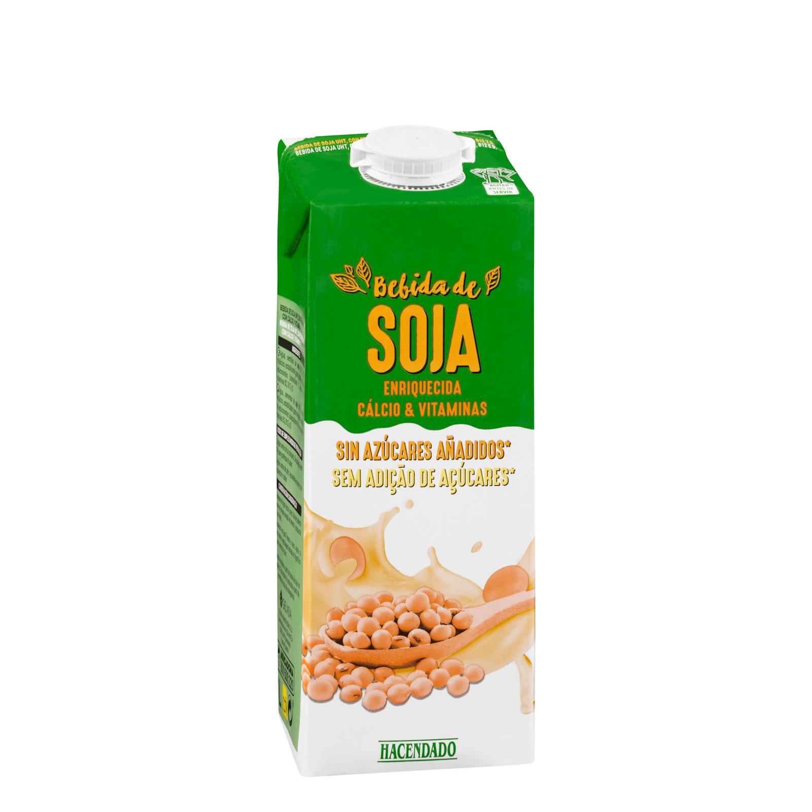 Boisson de soja Hacendado avec calcium et vitamines