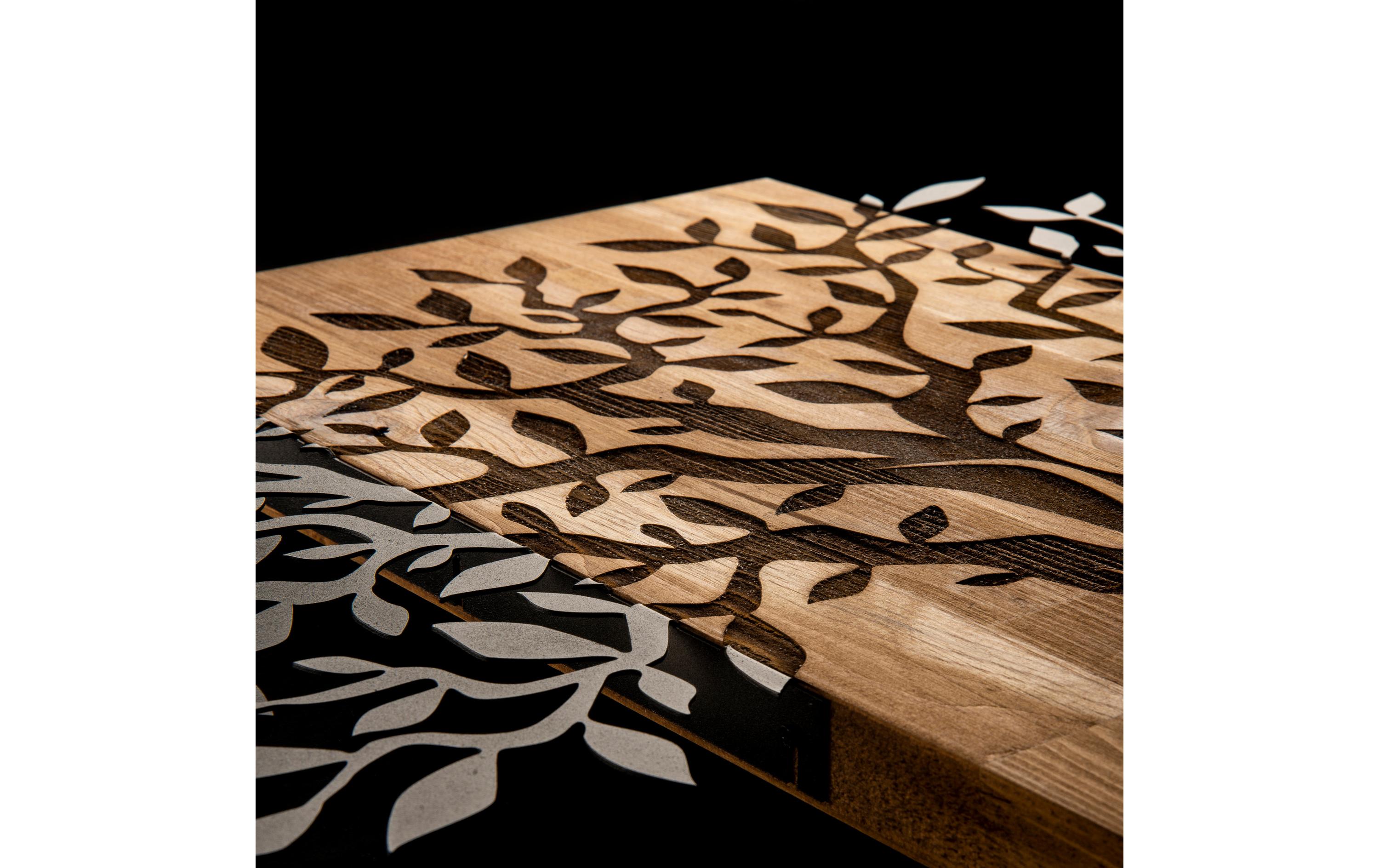 Wanddekoration Tree 72 x 58 cmMetall-Wand-Accessoire