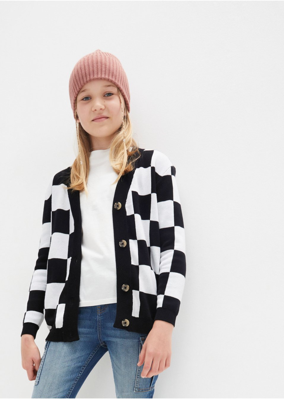 Gilet en maille fille