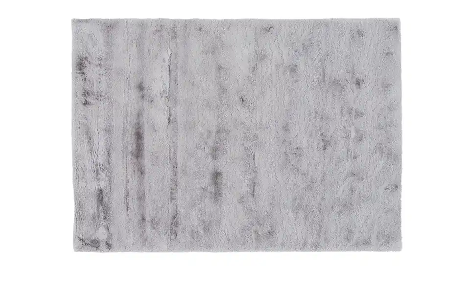 como Hochflorteppich 80x150 cm silberfarben
