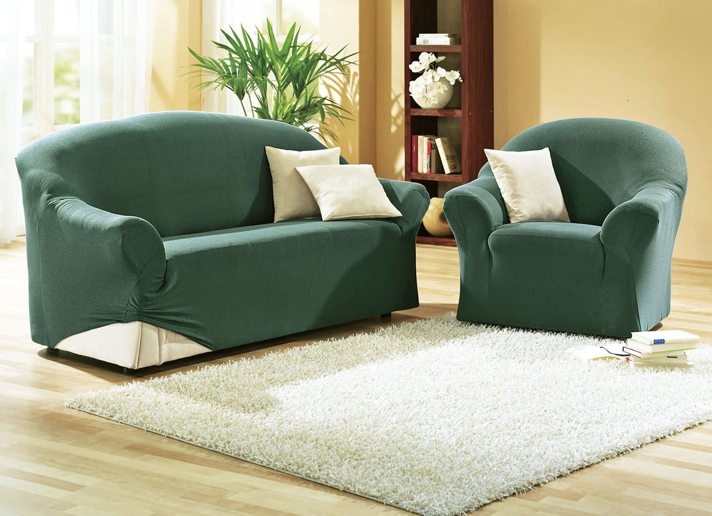 Schützende Stretchbezüge für Sessel und Sofa