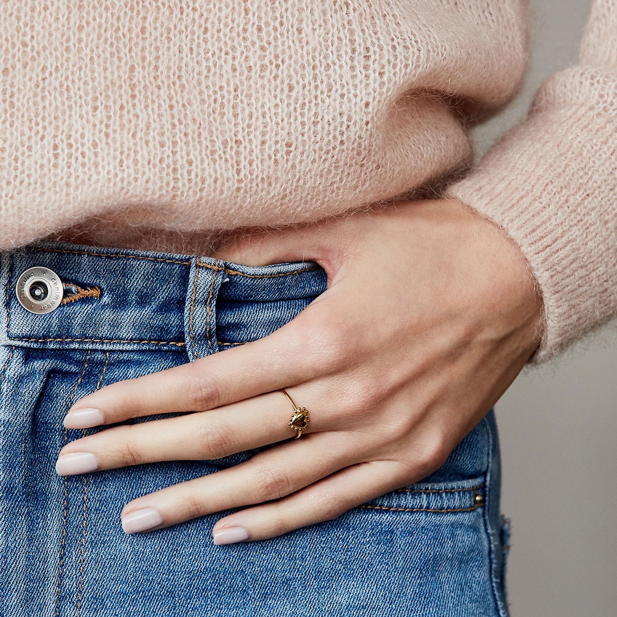 Bague vermeil petit coeur