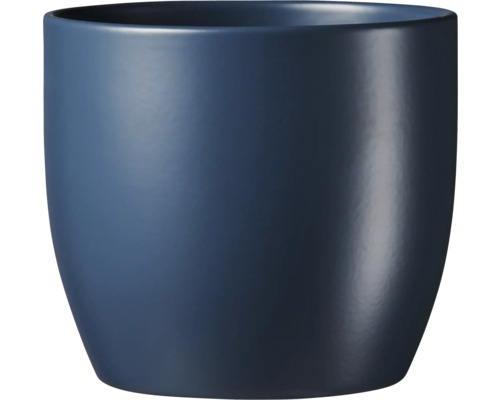 Soendgen Basel Spring keramische plantenbak, Ø 13 cm, H 12 cm, middernachtblauw