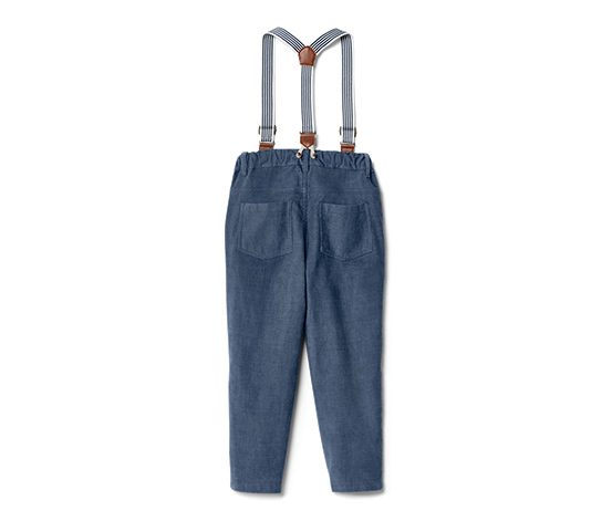 Kinder-Cordhose mit abnehmbaren Hosenträgern