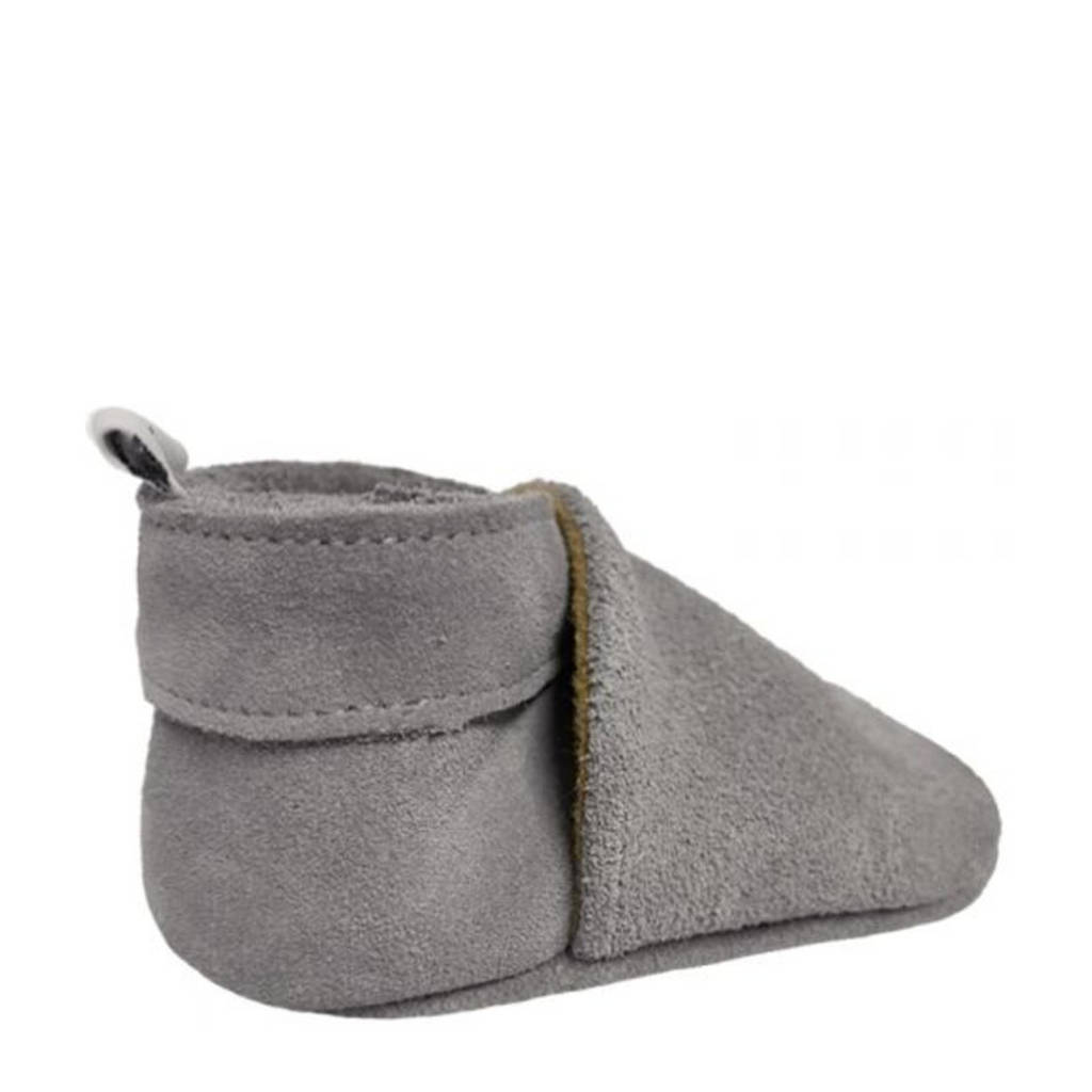 Babysteps suède babyslofjes grijs