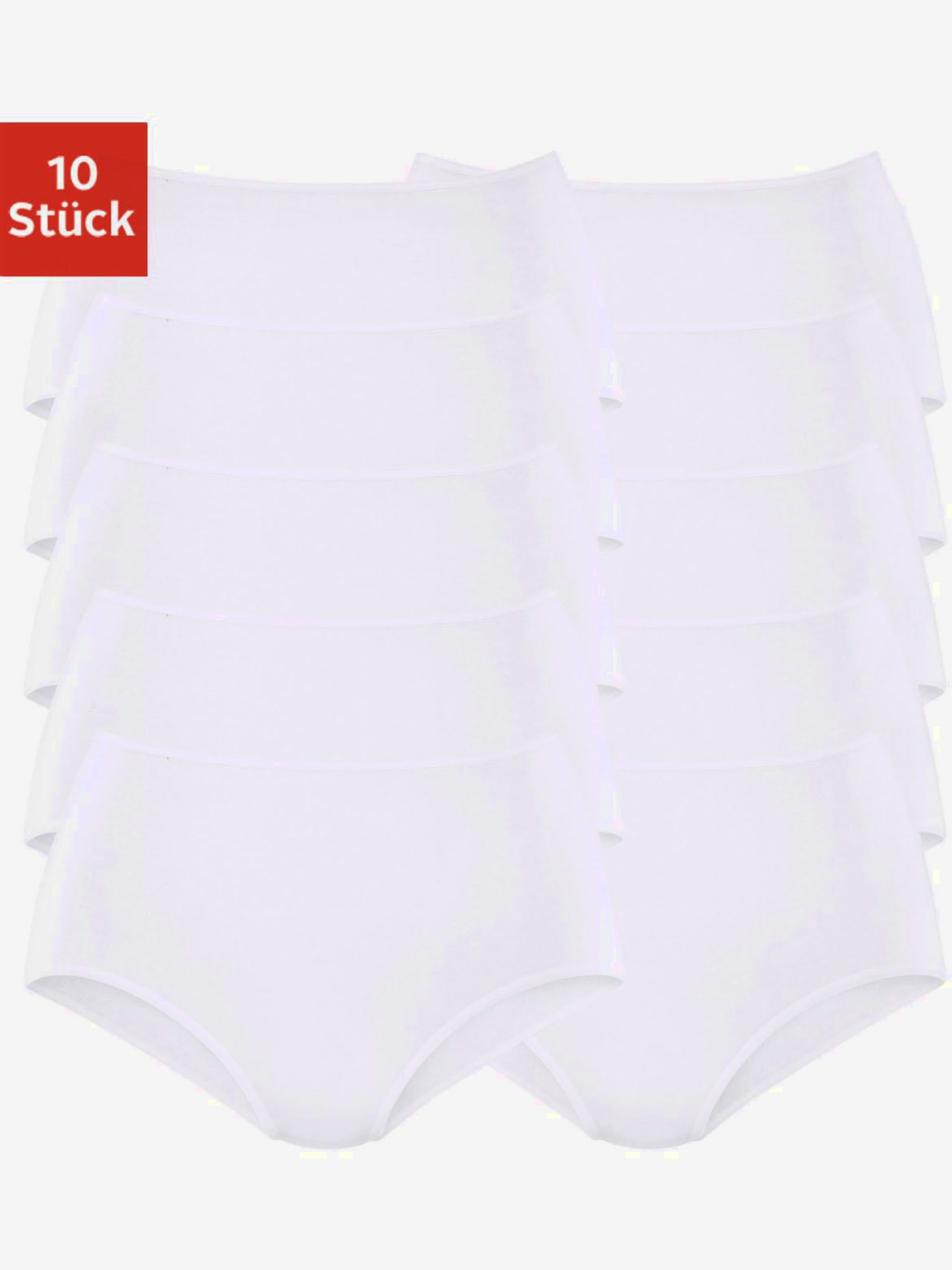 Lot de 10 slips taille haute pratique